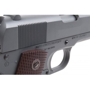 Страйкбольный пистолет Colt 1911 100Th Anniversary parkerized grey metal GBB 6 mm CO2 арт.: 180532 [CYBERGUN]